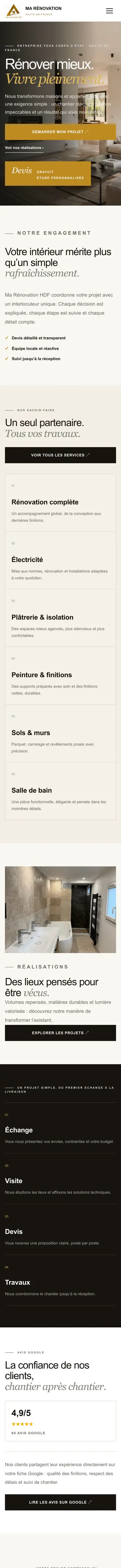 Ma Rénovation HDF sur téléphone